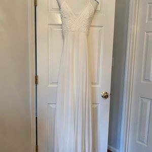 Lulus white formal dress